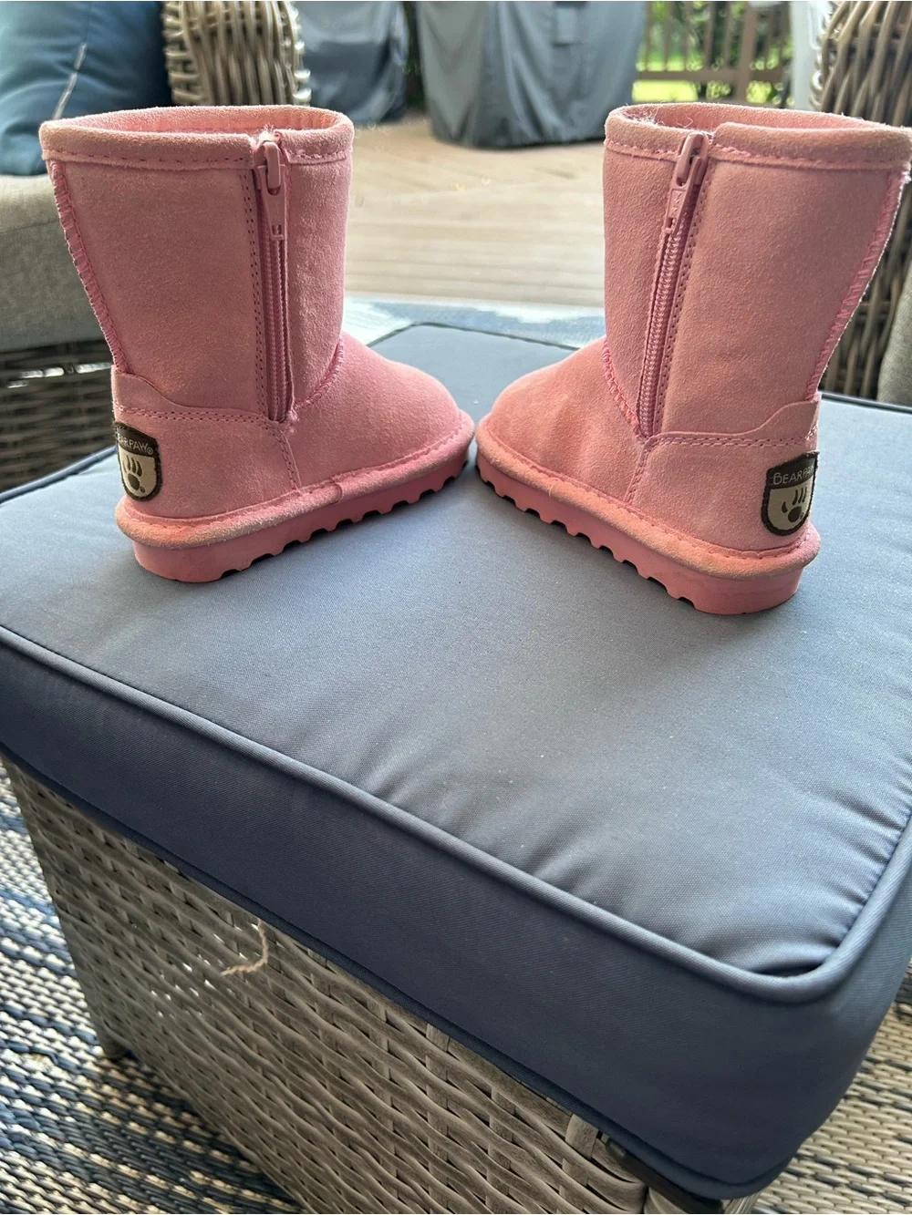 BearPaw Elle Kids Prism Pink Zip-Up  Boots